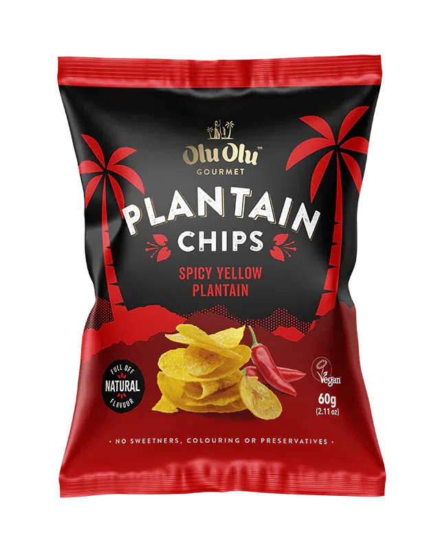 OluOlu Spicy Yellow Plantain Chips 60G-SurulereFoods